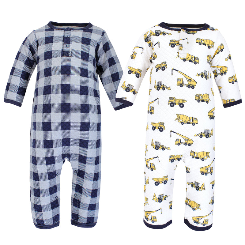 Hudson Baby Premium Quilted Coveralls, Construction