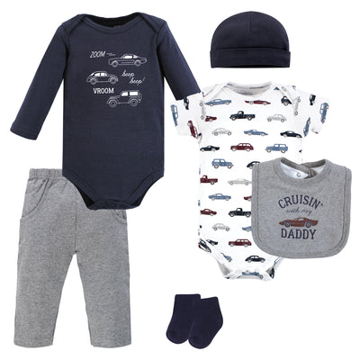 Hudson Baby Cotton Layette Set, Cars