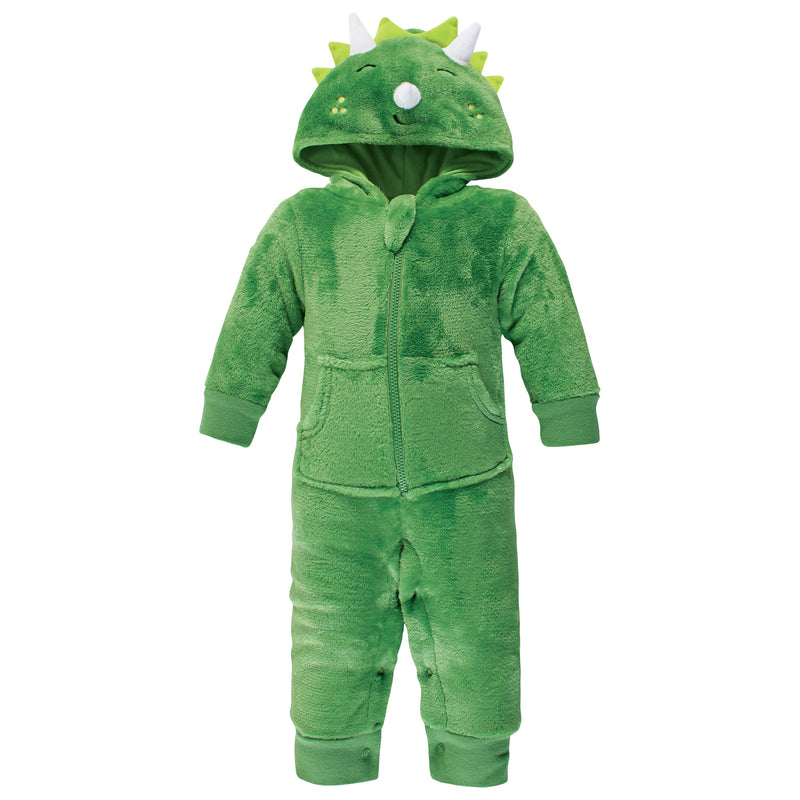 Hudson Baby Plush Jumpsuits, Dinosaur