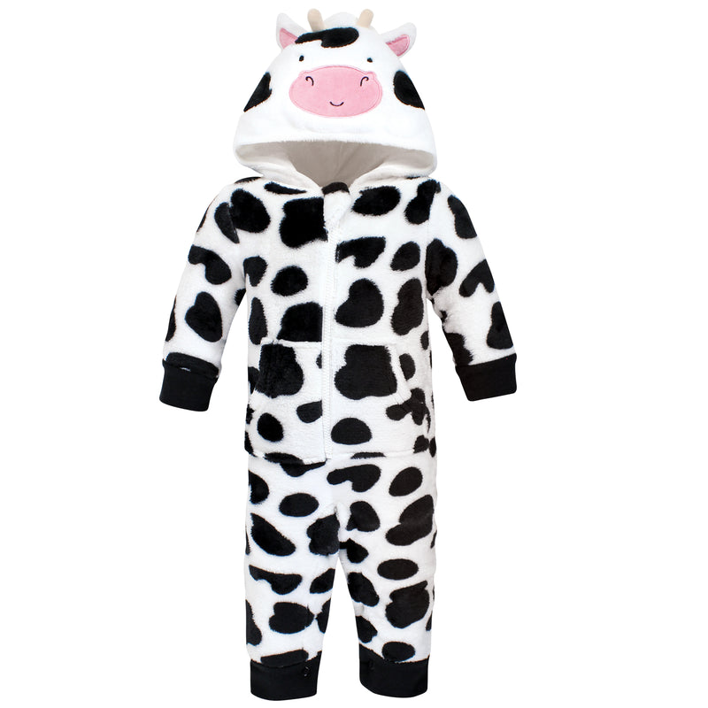Hudson Baby Plush Jumpsuits, Cow