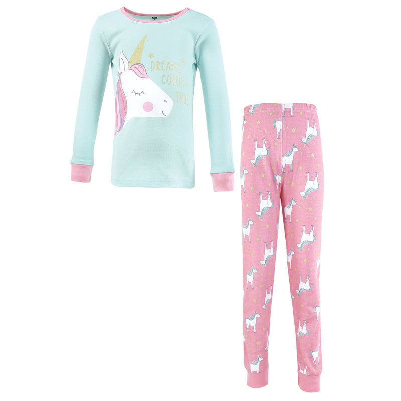 Hudson Baby Cotton Pajama Set, Unicorn