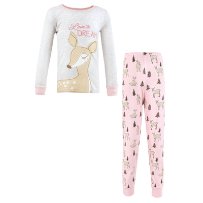 Hudson Baby Cotton Pajama Set, Deer