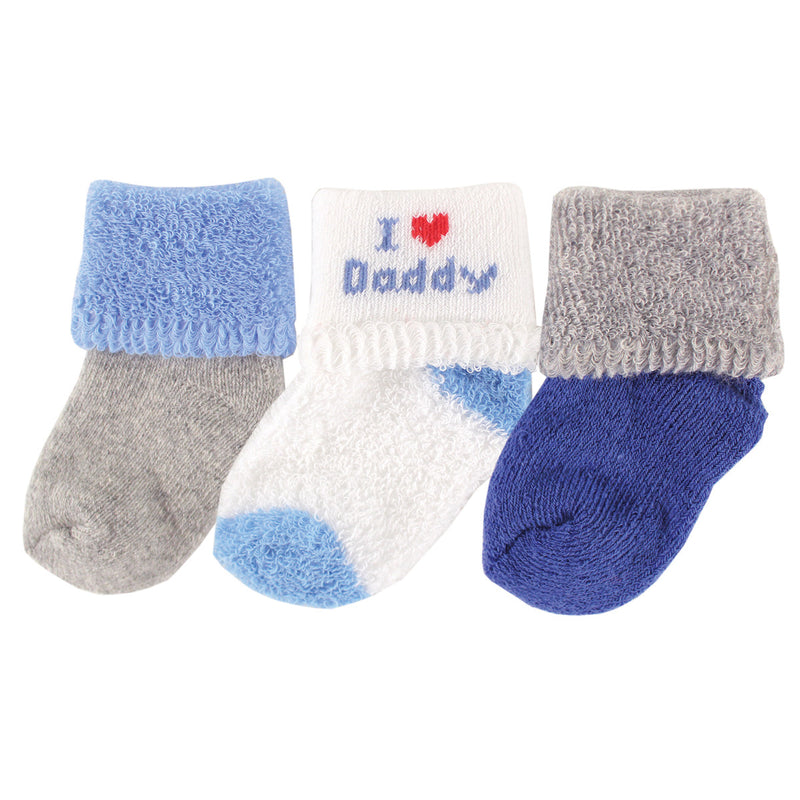 Luvable Friends Socks Set, Blue Dad