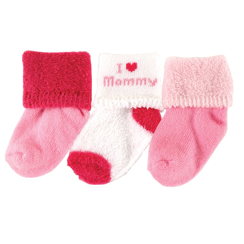 Luvable Friends Socks Set, Pink Mom