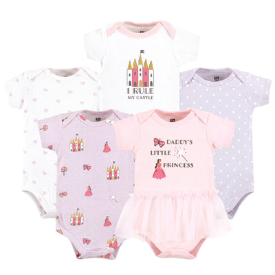 Hudson Baby Cotton Bodysuits, Princess Castle