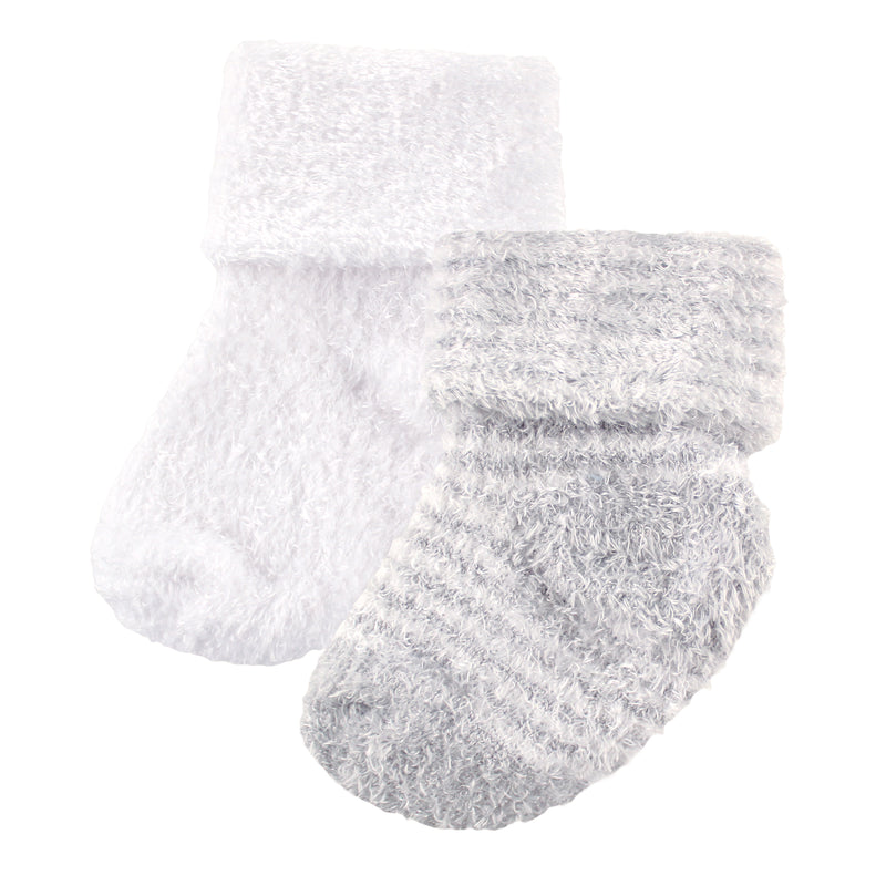 Luvable Friends Chenille Socks, Grey