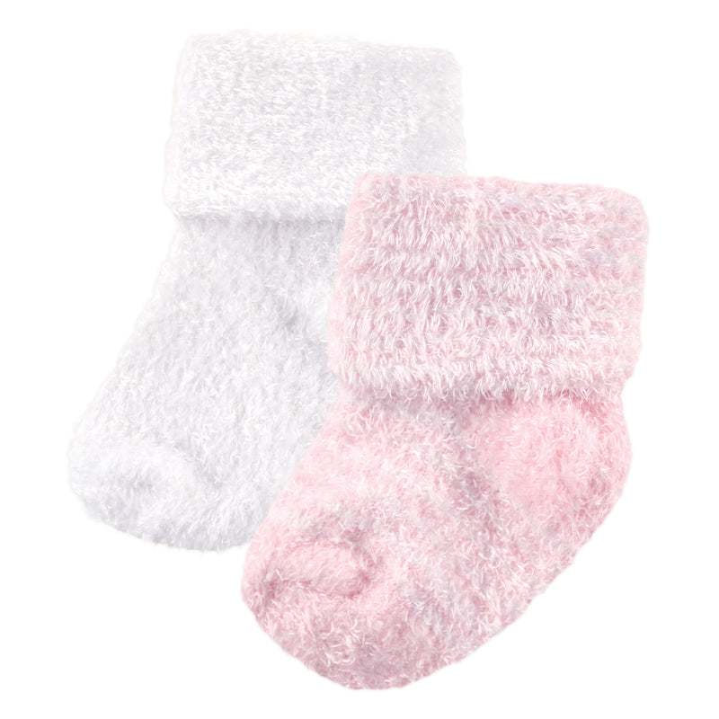 Luvable Friends Chenille Socks, Pink