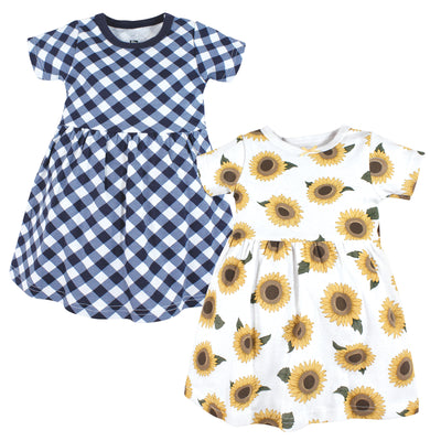 Hudson Baby Cotton Dresses, Sunflower