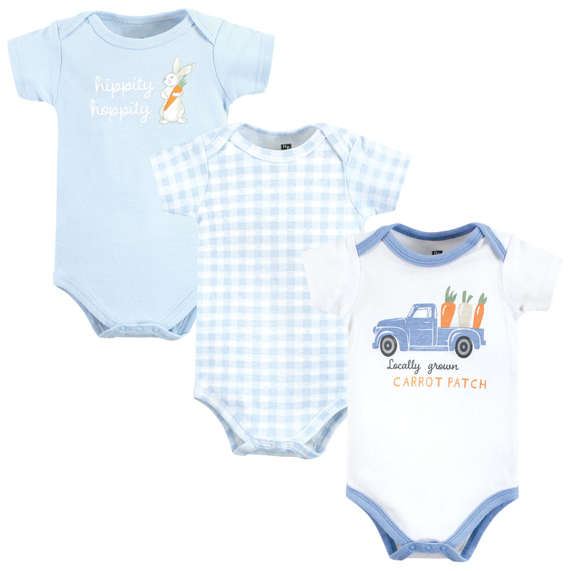 Hudson Baby Cotton Bodysuits, Carrot Patch Truck