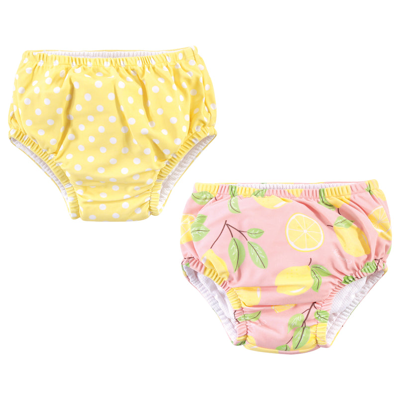 Hudson Baby Swim Diapers, Pink Lemons