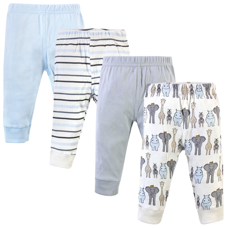 Hudson Baby Cotton Pants and Leggings, Royal Safari