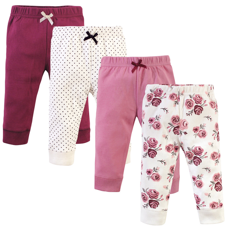 Hudson Baby Cotton Pants and Leggings, Rose