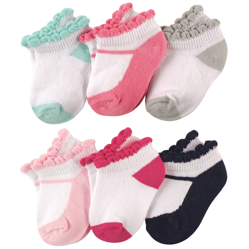 Luvable Friends Newborn and Baby Socks Set, Mary Jane