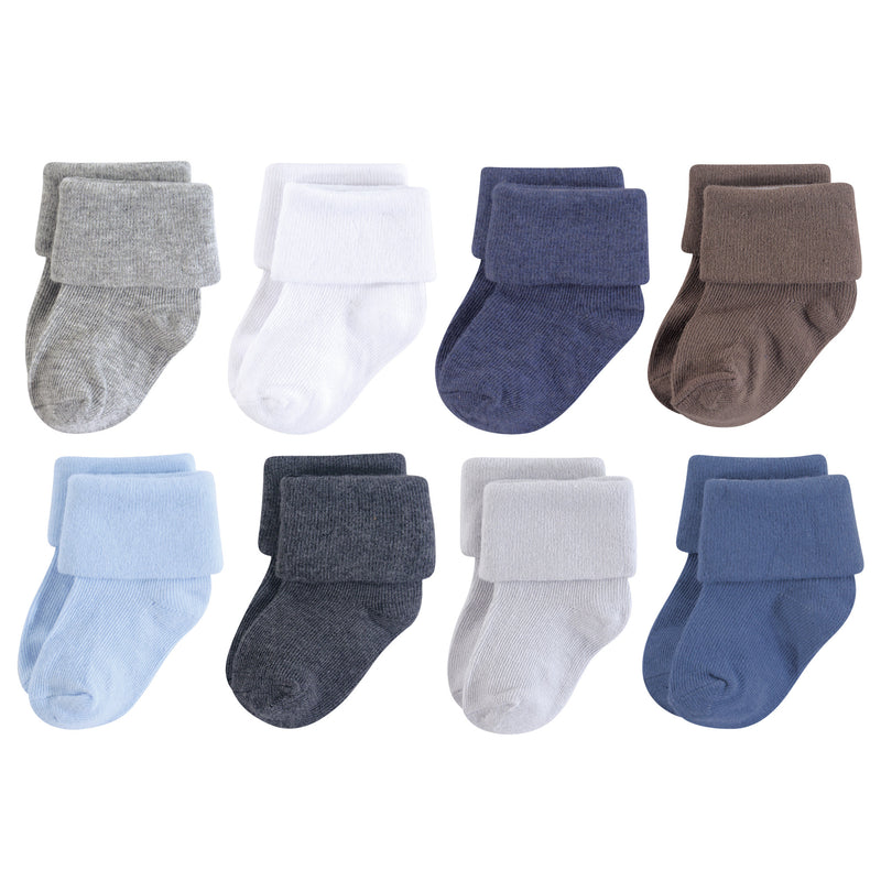 Luvable Friends Fun Essential Socks, Charcoal Blue