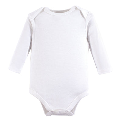 Luvable Friends Cotton Bodysuits, White Long-Sleeve