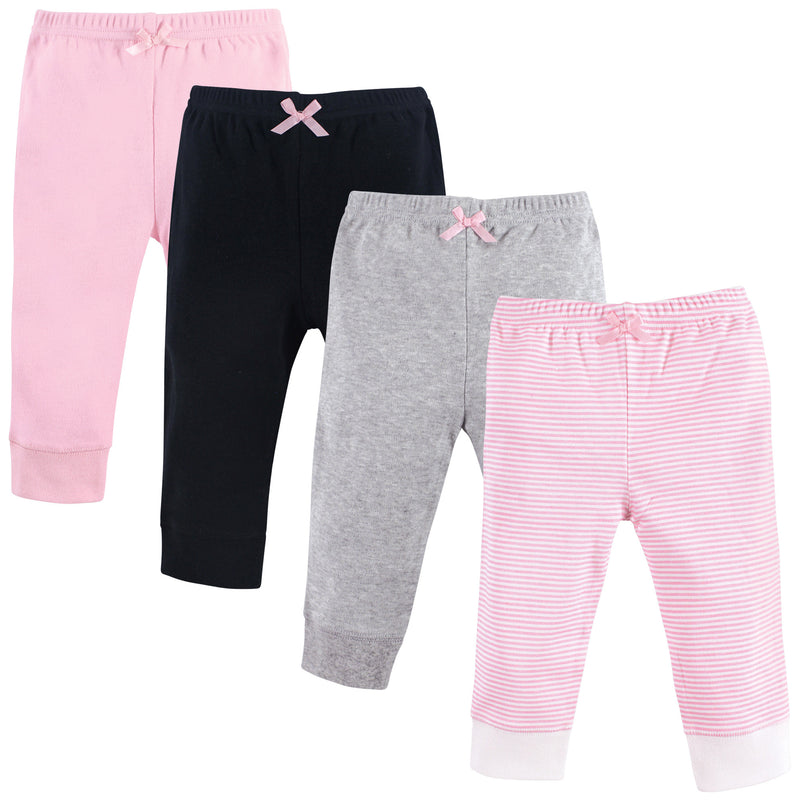 Luvable Friends Cotton Pants, Light Pink Stripe