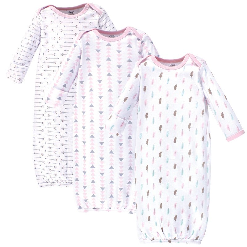 Luvable Friends Cotton Gowns, Girl Feathers