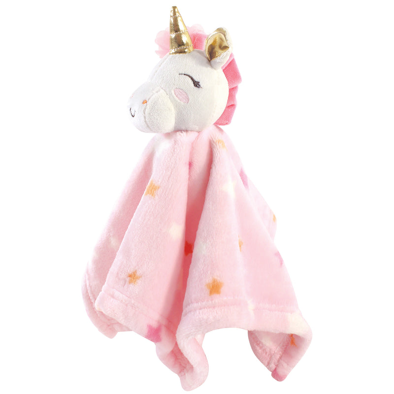 Luvable Friends Unicorn Themed Baby Bedding Set, Unicorn Security Blanket