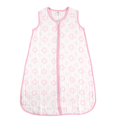 Hudson Baby Muslin Cotton Sleeveless Wearable Sleeping Bag, Sack, Blanket, Damask