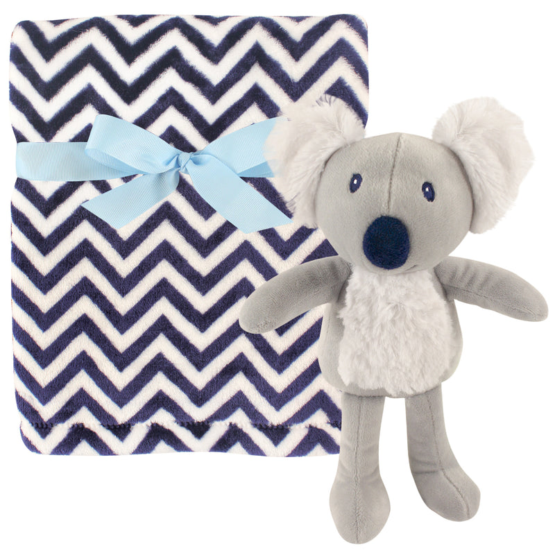 Hudson Baby Plush Blanket with Toy, Koala