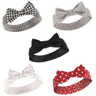 Hudson Baby Cotton and Synthetic Headbands, Houndstooth