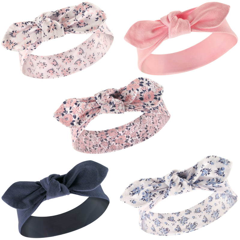 Hudson Baby Cotton and Synthetic Headbands, Classic Floral