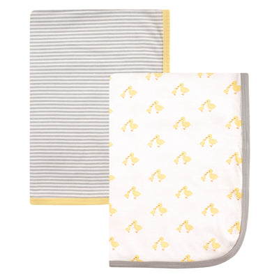 Hudson Baby Cotton Swaddle Blankets, Ducks