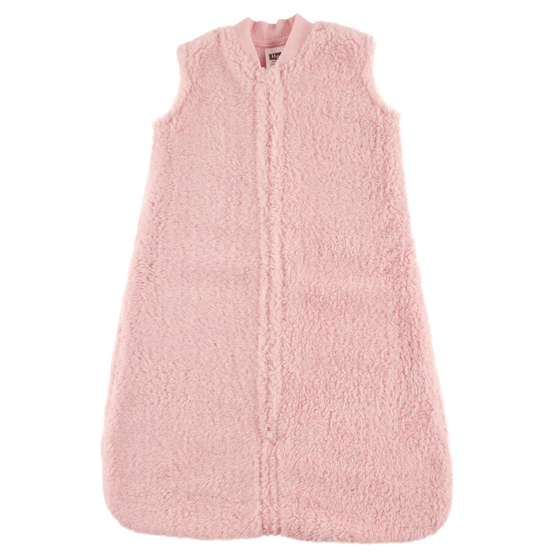 Hudson Baby Plush Sleeping Bag, Sack, Blanket, Pink Sherpa
