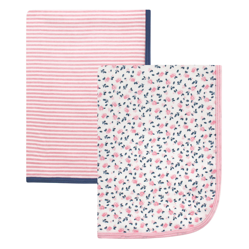 Hudson Baby Cotton Swaddle Blankets, Tiny Floral