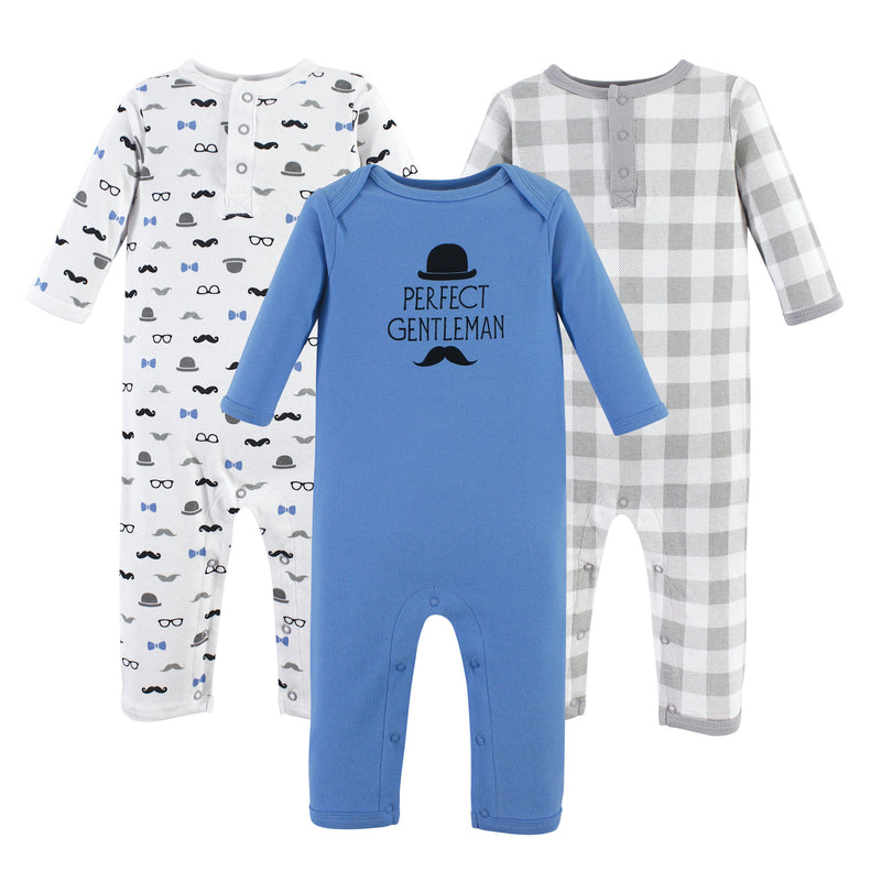 Hudson Baby Cotton Coveralls, Perfect Gentleman