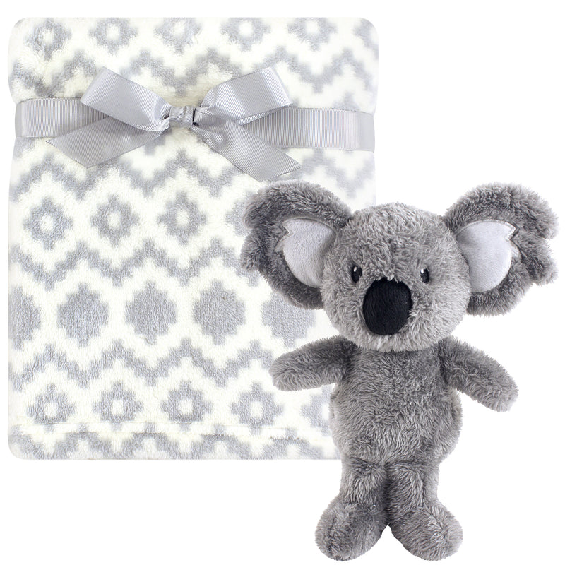 Hudson Baby Plush Blanket with Toy, Snuggly KoalaÂ 