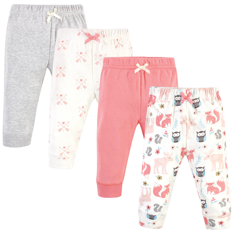 Hudson Baby Cotton Pants and Leggings, Girl Forest