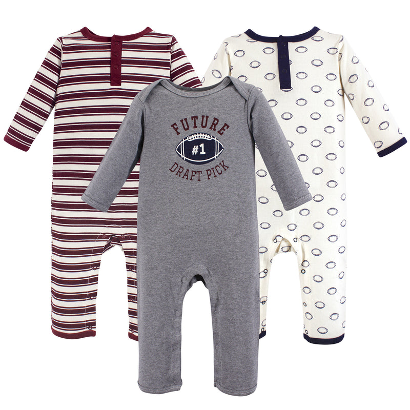 Hudson Baby Cotton Coveralls, Football