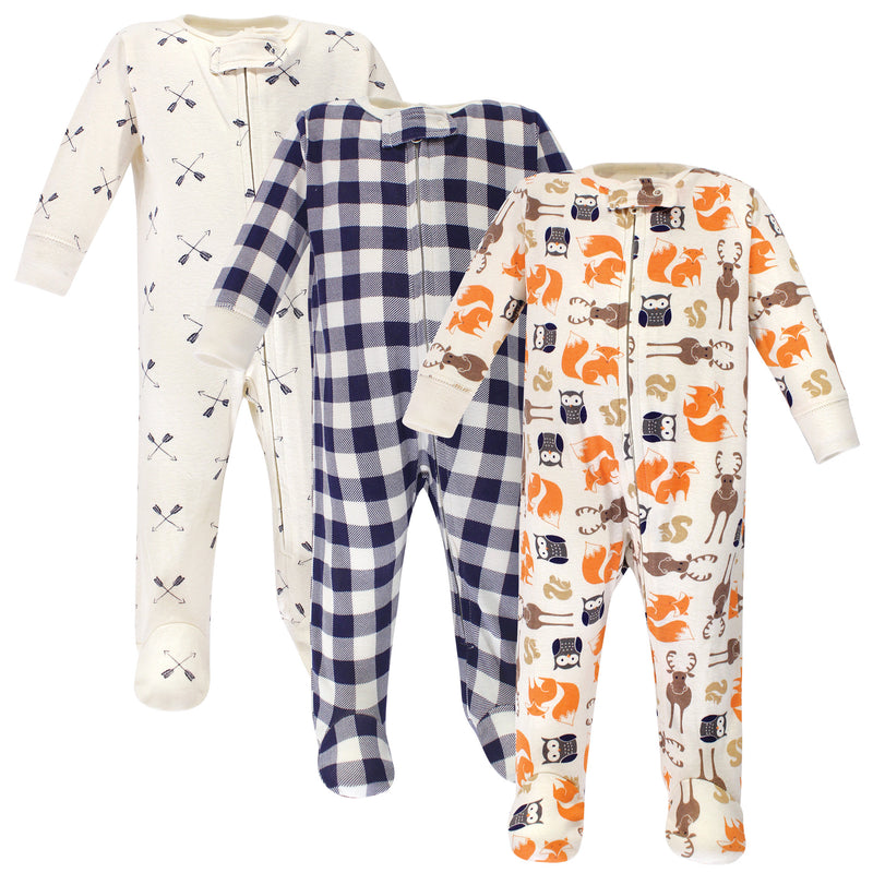 Hudson Baby Cotton Sleep and Play, Forest