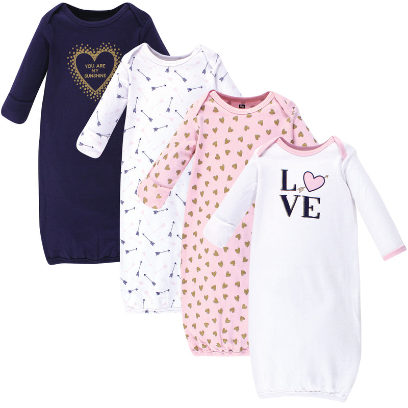 Hudson Baby Cotton Gowns, Love