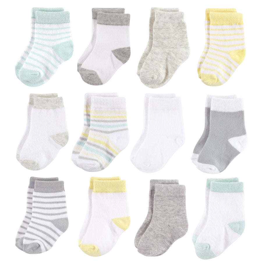 Hudson Baby Unisex Baby & Toddler Socks – 8-Pack – Aztec Multicolor Pattern