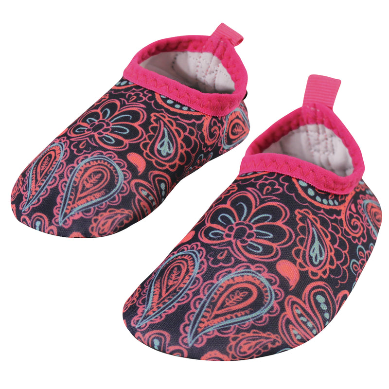 Hudson Baby Water Shoes for Sports, Yoga, Beach and Outdoors, Baby and Toddler Paisley Punch
