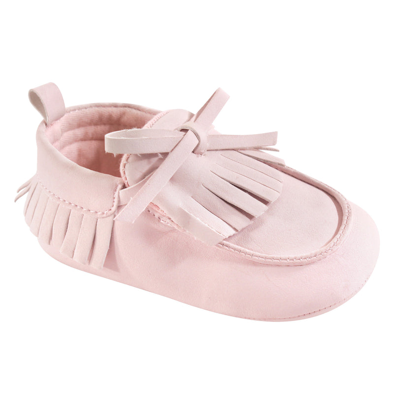 Hudson Baby Moccasin Shoes, Light Pink