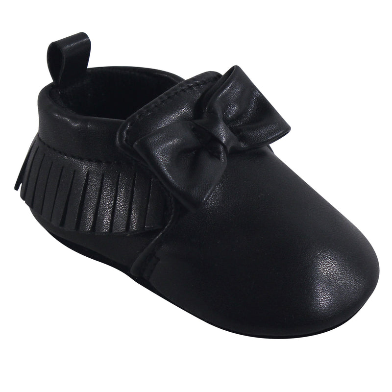 Hudson Baby Moccasin Shoes, Black