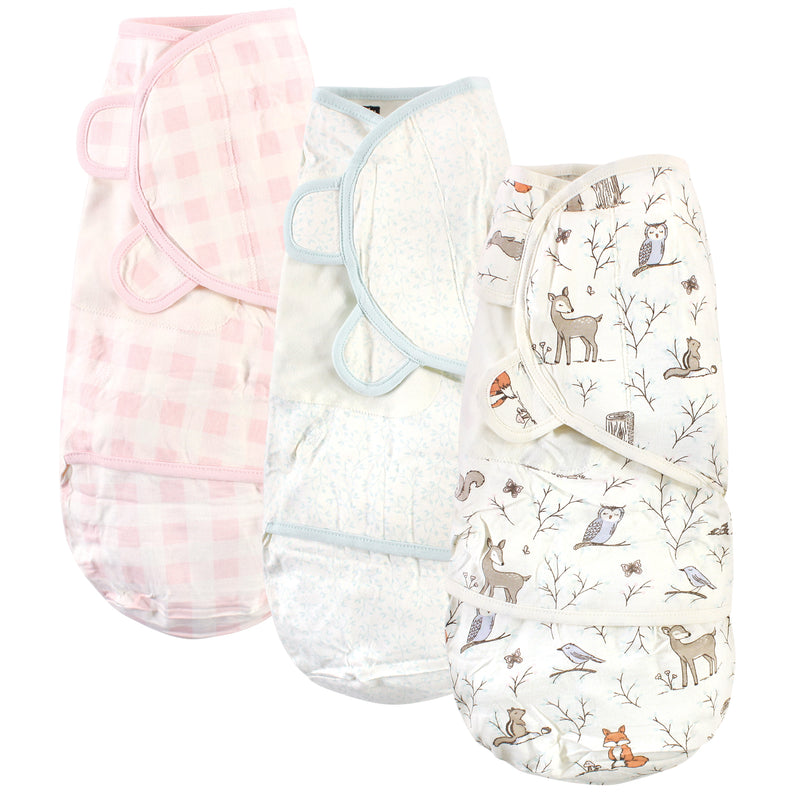 Hudson Baby Cotton Swaddle Wrap, Enchanted Forest