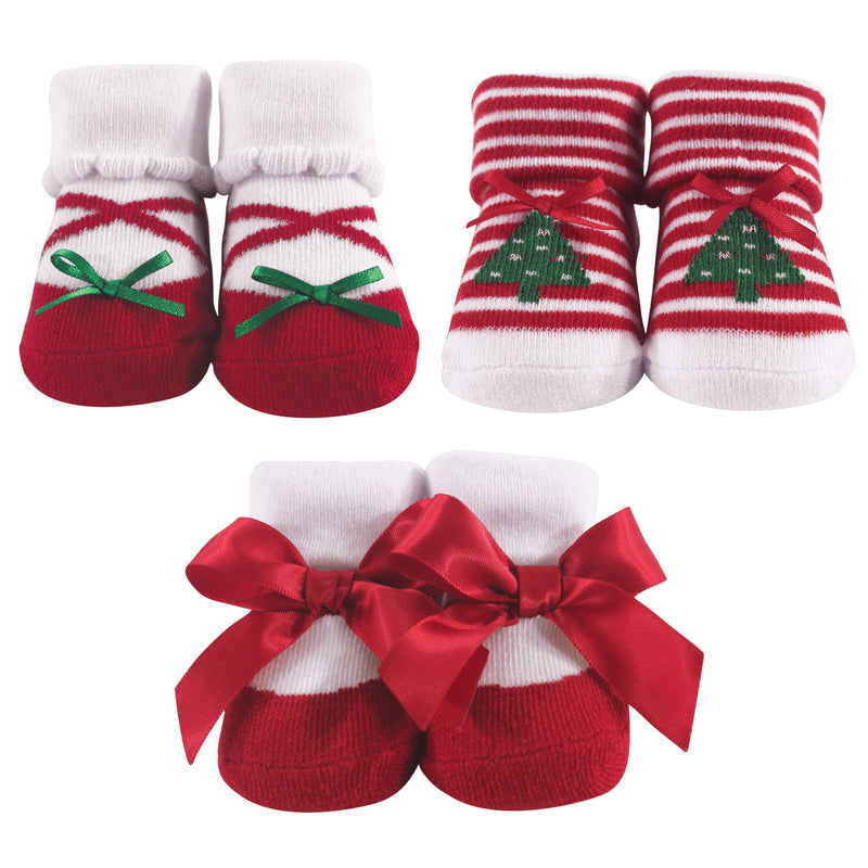 Hudson Baby Socks Boxed Giftset, Christmas Tree