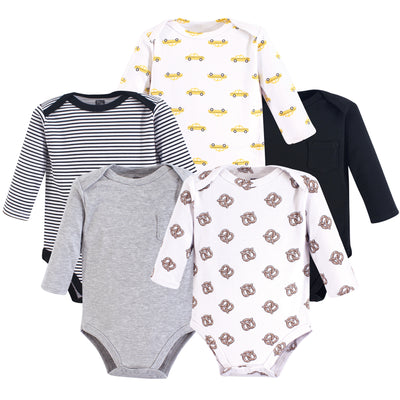 Hudson Baby Cotton Long-Sleeve Bodysuits, Nyc
