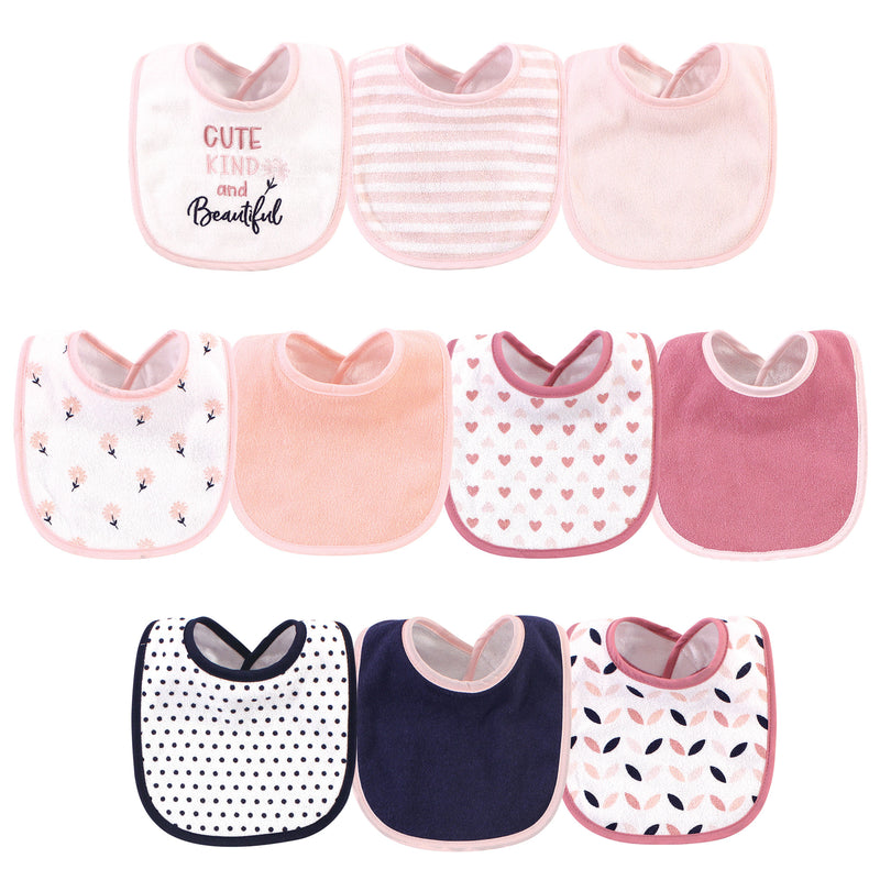 Hudson Baby Cotton and Polyester Bibs, Cute, Kind And Beautiful