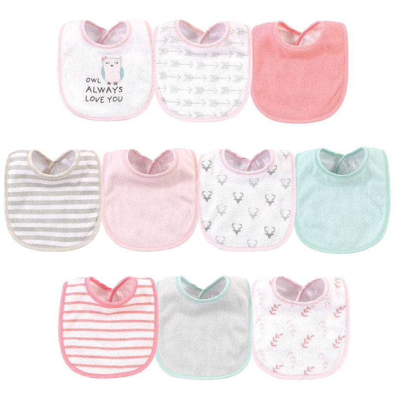 Hudson Baby Cotton and Polyester Bibs, Owl Always Love You