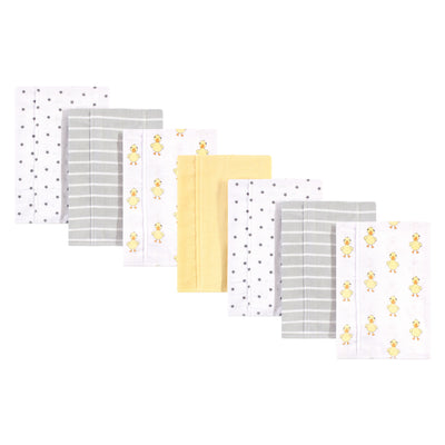 Hudson Baby Cotton Flannel Burp Cloths, Duck