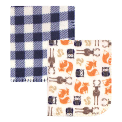 Hudson Baby Fleece Blankets, Forest, One Size