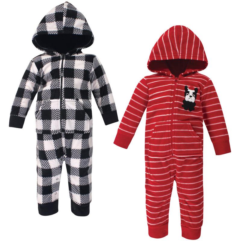 Hudson Baby Fleece Jumpsuits, Coveralls, and Playsuits, Christmas Dog Baby