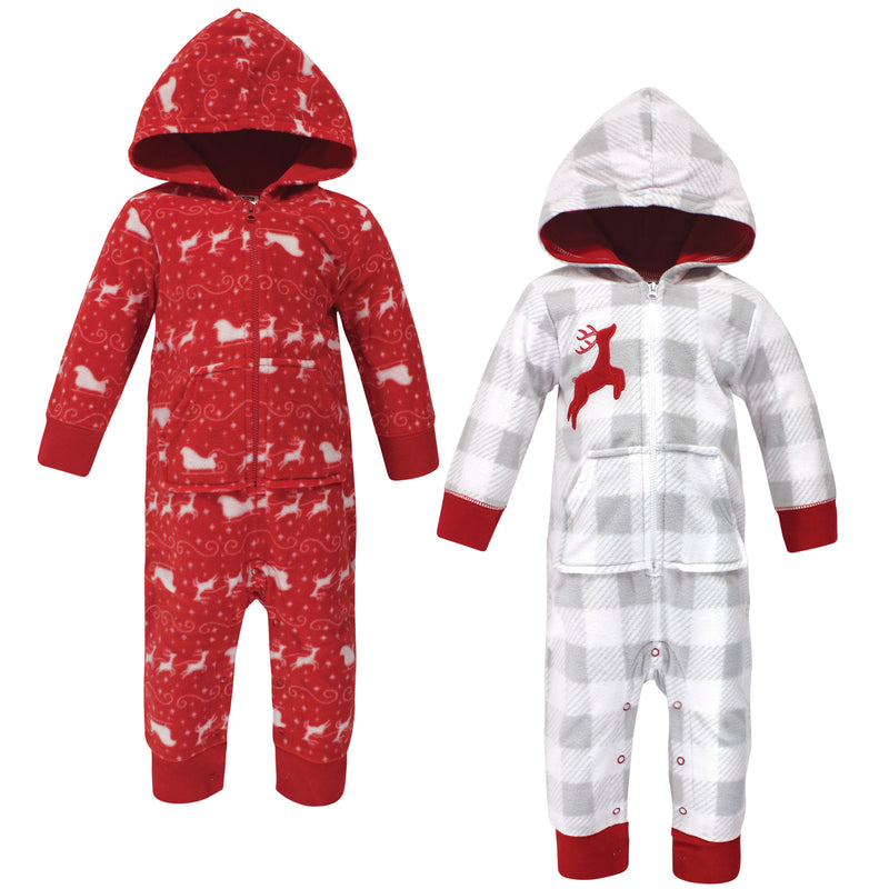 Hudson Baby Fleece Jumpsuits, Coveralls, and Playsuits, Santas Sleigh Baby
