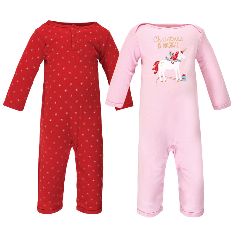 Hudson Baby Cotton Coveralls, Magical Christmas