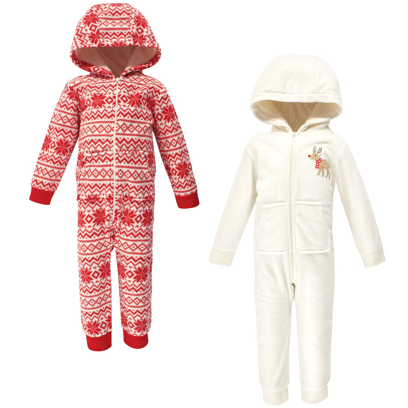 Hudson Baby Fleece Jumpsuits, Coveralls, and Playsuits, Reindeer Toddler